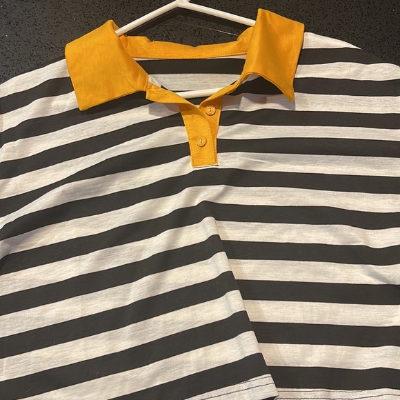 Striped shirt with yellow - Picture 2 of 3